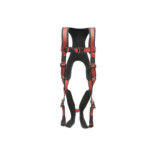 Super Anchor Safety Small - Gray Frame/Red Webbing Pro-Deluxe Full Body Harness PD-6101-GRS